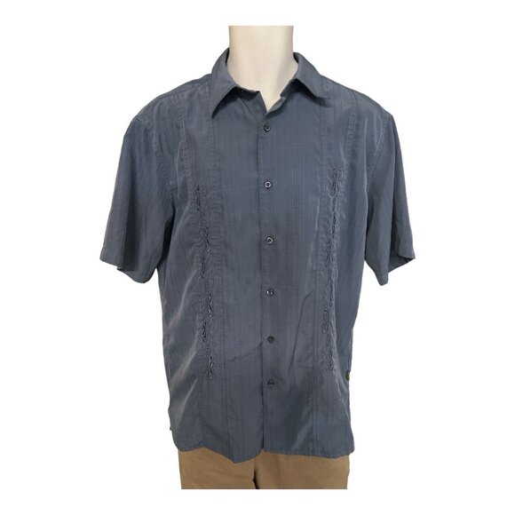 Cabana Mens Resort Button Up Shirt~Size M~Short Sleeve Hawaiian Vacation L10 08 - Picture 1 of 6